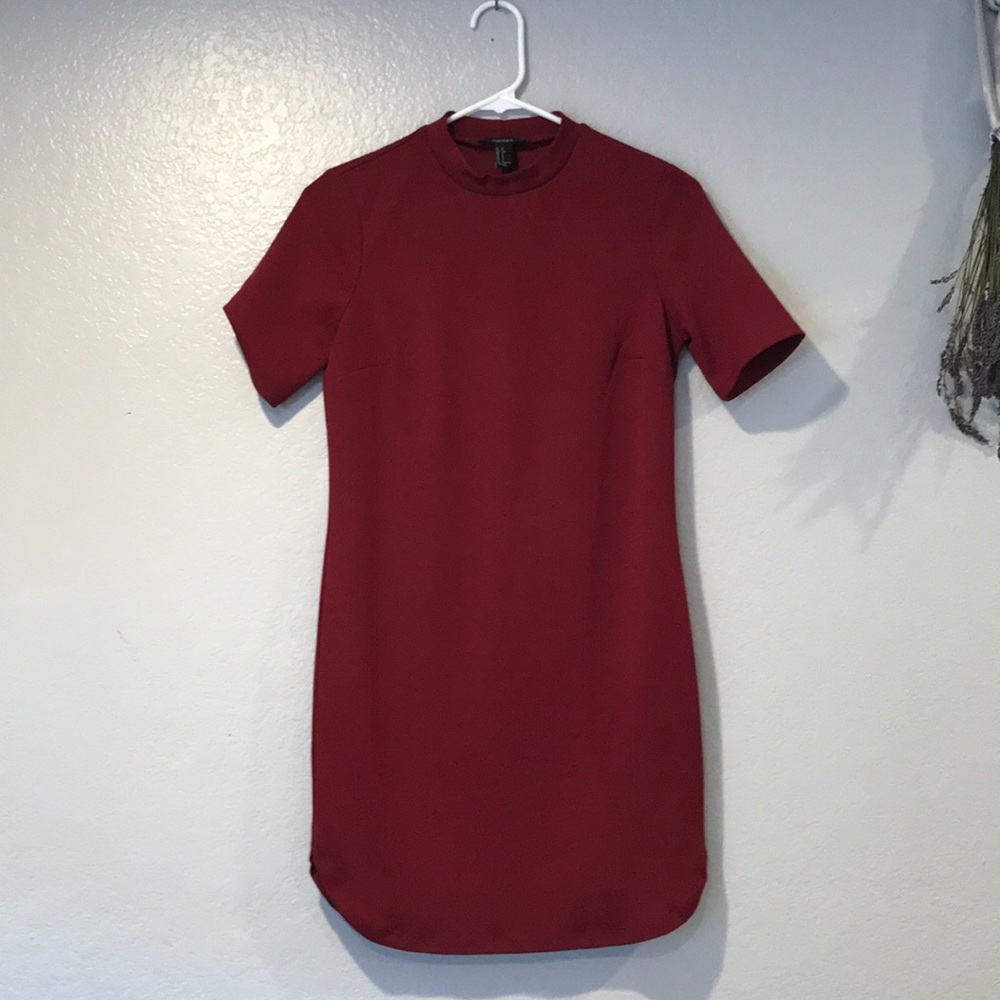 Mini mock neck dress